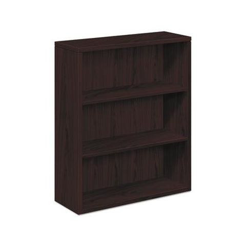 10500 Series Laminate Bookcase, Three-shelf, 36w X 13-1-8d X 43-3-8h, Mahogany