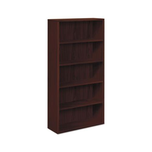 10500 Series Laminate Bookcase, Five-shelf, 36w X 13-1-8d X 71h, Mahogany