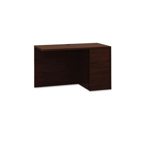 10500 Series L Workstation Return, Full-height Right Ped, 48w X 24d, Mahogany