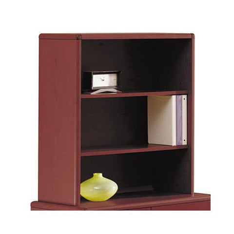 10700 Series Bookcase Hutch, 32.63w X 14.63d X 37.13h, Mahogany