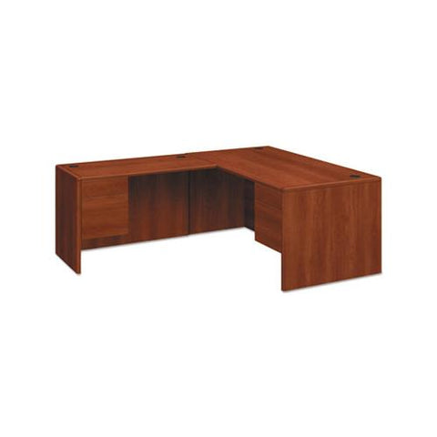 10700 Series "l" Desk, 3-4 Right Pedestal, 66w X 30d X 29.5h, Cognac