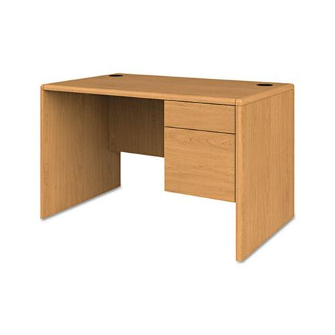 10700 Series Single 3-4 Right Pedestal Desk, 48w X 30d X 29.5h, Harvest