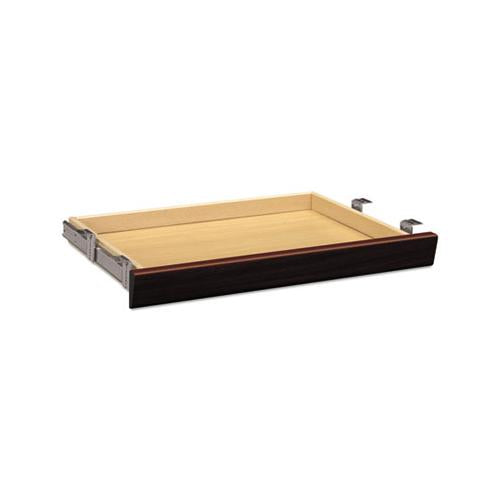 Laminate Angled Center Drawer, 26w X 15.38d X 2.5h, Mahogany