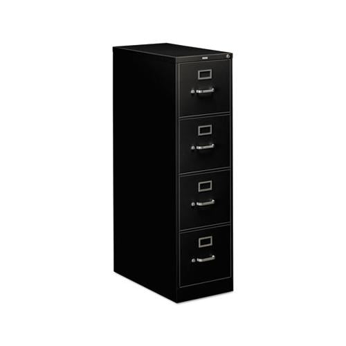 310 Series Four-drawer Full-suspension File, Letter, 15w X 26.5d X 52h, Black