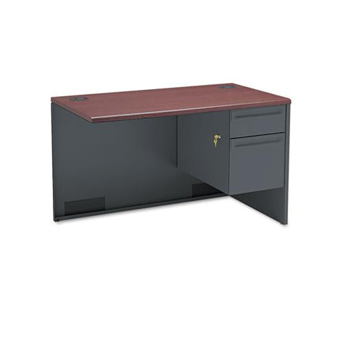 38000 Series Flush Return, Right, 48w X 24d X 29-1-2h, Mahogany-charcoal