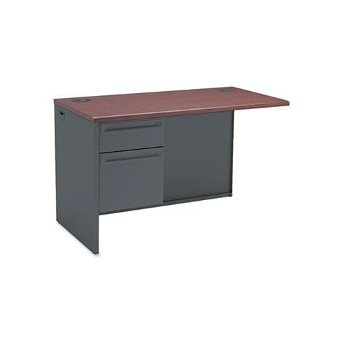 38000 Series Flush Return, Left, 48w X 24d X 29-1-2h, Mahogany-charcoal