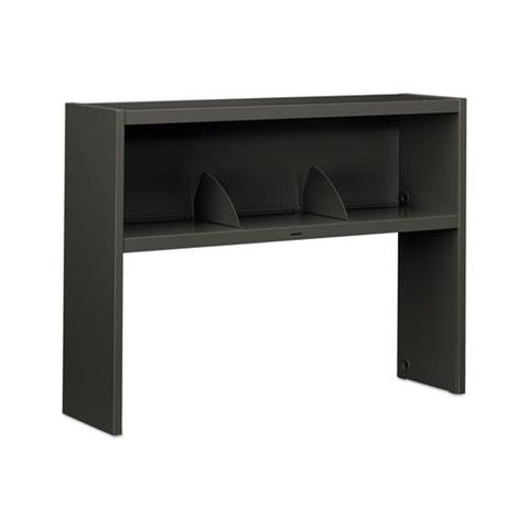 38000 Series Stack On Open Shelf Hutch, 48w X 13.5d X 34.75h, Charcoal