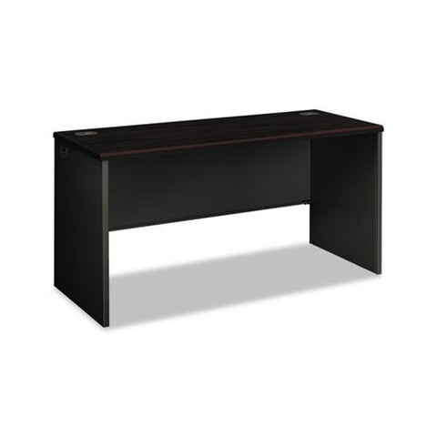 38000 Series Desk Shell, 60w X 24d X 29.5h, Mahogany-charcoal