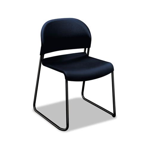 Gueststacker High Density Chairs, Regatta Seat-regatta Back, Black Base, 4-carton