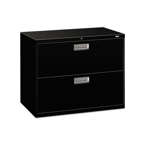 600 Series Two-drawer Lateral File, 36w X 18d X 28h, Black