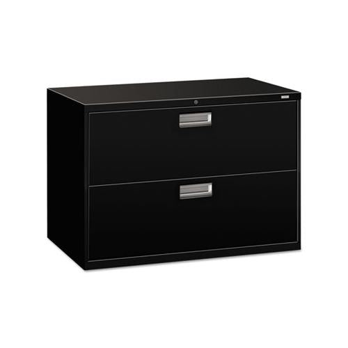 600 Series Two-drawer Lateral File, 42w X 18d X 28h, Black