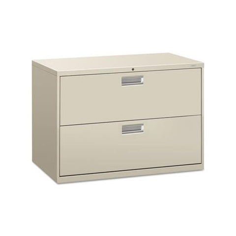 600 Series Two-drawer Lateral File, 42w X 18d X 28h, Light Gray