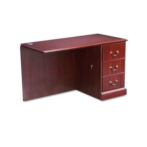 94000 Series "l" Workstation Right Return, 48w X 24d X 29-1-2h, Mahogany