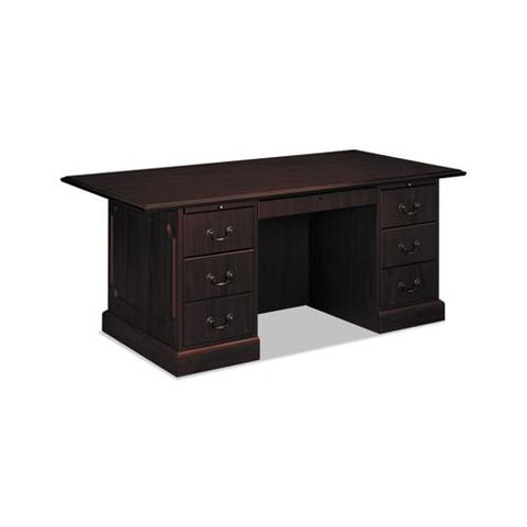 94000 Series Double Pedestal Desk, 72w X 36d X 29.5h, Mahogany