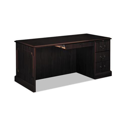 94000 Series "l" Desk For Left Return, 66w X 30d X 29.5h, Mahogany