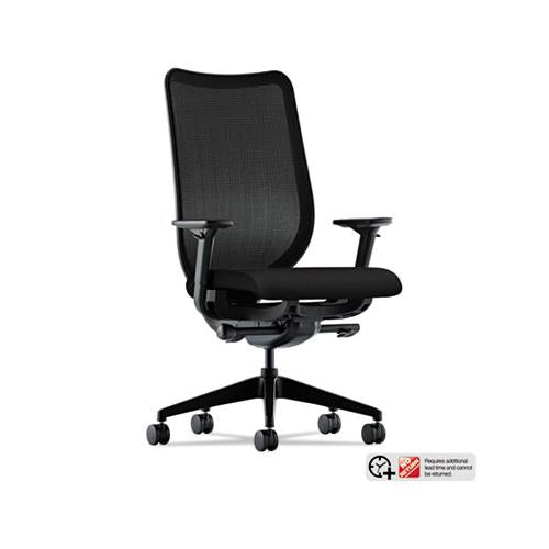 Nucleus Series Work Chair With Ilira-stretch M4 Back, Supports Up To 300 Lbs., Black Seat, Black Back, Black Base