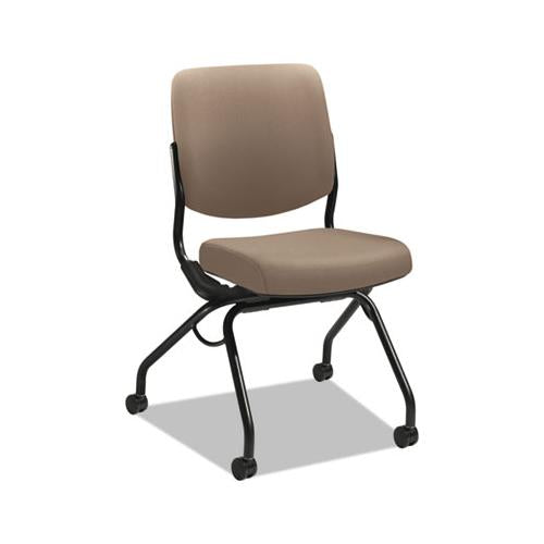 Perpetual Series Folding Nesting Chair, Morel Seat-morel Back, Black Base