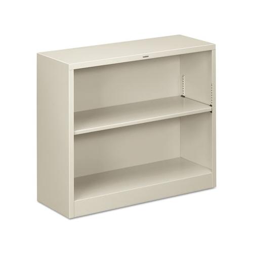 Metal Bookcase, Two-shelf, 34-1-2w X 12-5-8d X 29h, Light Gray