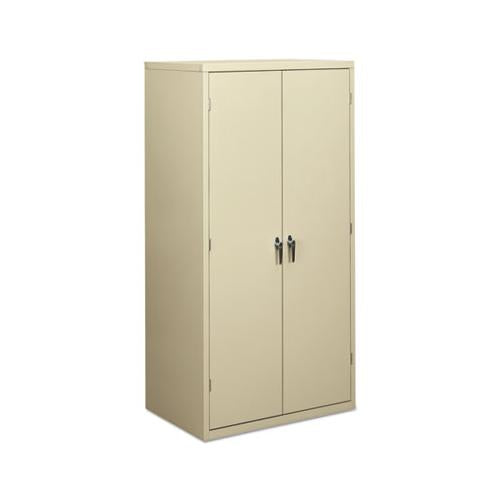 Assembled Storage Cabinet, 36w X 24 1-4d X 71 3-4h, Putty