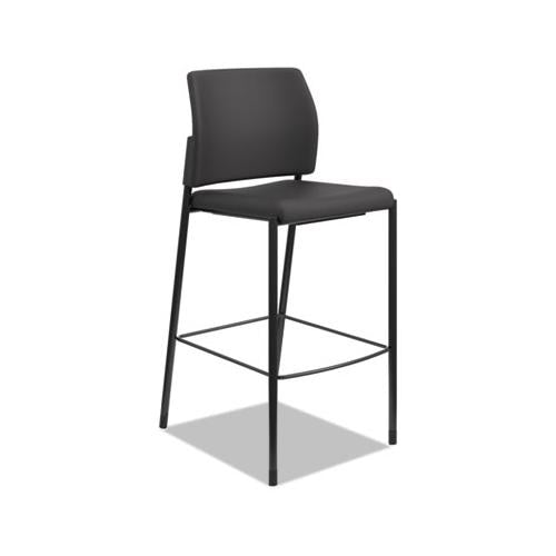 Accommodate Series Café Stool, Supports Up To 300 Lbs., Black Seat-black Back, Black Base