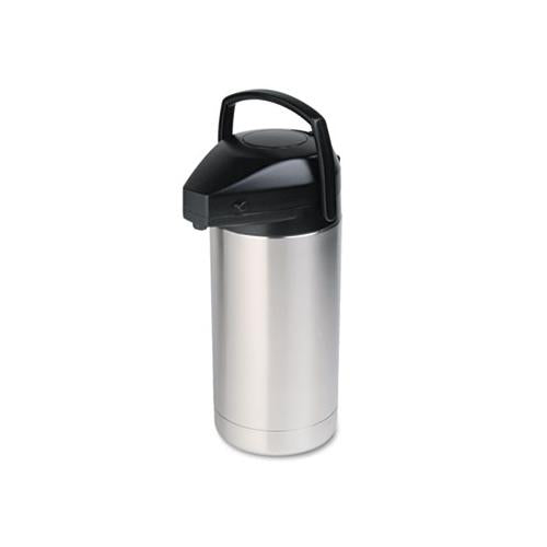 Commercial Grade Jumbo Airpot, 3.5l, Stainless Steel-black
