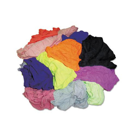 New Colored Knit Polo T-shirt Rags, Assorted Colors, 10 Pounds-bag