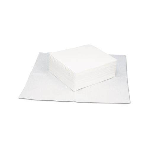 Taskbrand Grease & Oil Wipers, Quarterfold, 12 X 13 1-4, White, 50-pack