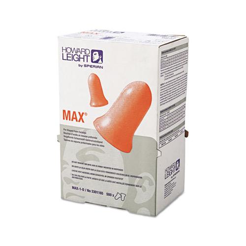 Max-1 D Single-use Earplugs, Cordless, 33nrr, Coral, Ls 500 Refill