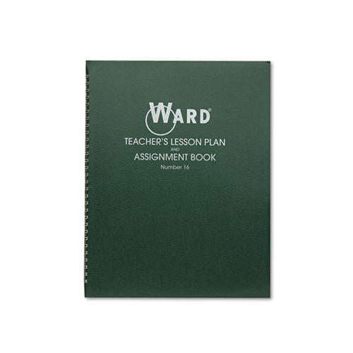 Lesson Plan Book, Wirebound, 6 Class Periods-day, 11 X 8-1-2, 100 Pages, Green