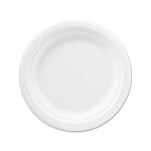 Classic Paper Plates, 6 3-4 Inches, White, Round, 125-pack