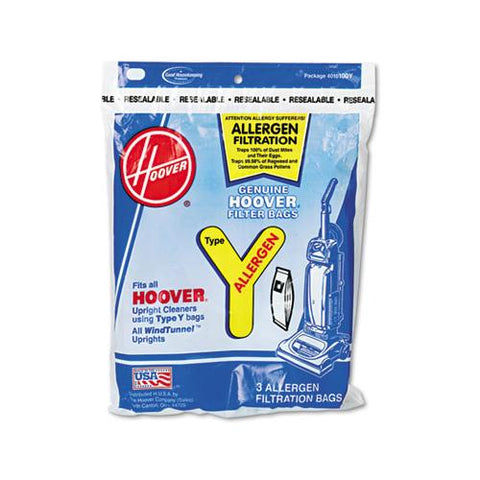 Disposable Allergen Filtration Bags For Commercial Windtunnel Vacuum, 3pk-ea