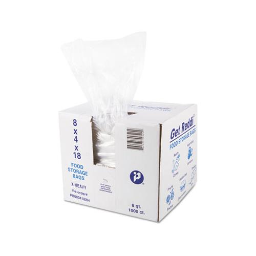 Food And Utility Bags, 8 Qt, 1.2 Mil, 8" X 18", Clear, 1,000-carton