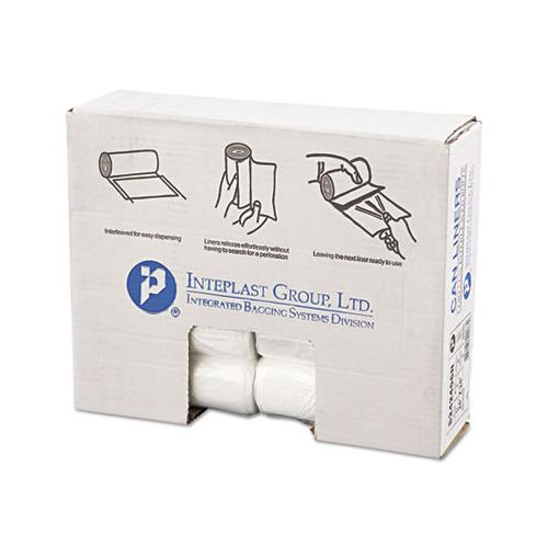 High-density Commercial Can Liners, 10 Gal, 6 Microns, 24" X 24", Natural, 1,000-carton