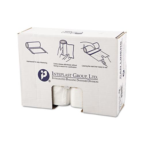 High-density Interleaved Commercial Can Liners, 60 Gal, 17 Microns, 38" X 60", Clear, 200-carton