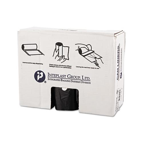 High-density Commercial Can Liners, 60 Gal, 22 Microns, 38" X 60", Black, 150-carton