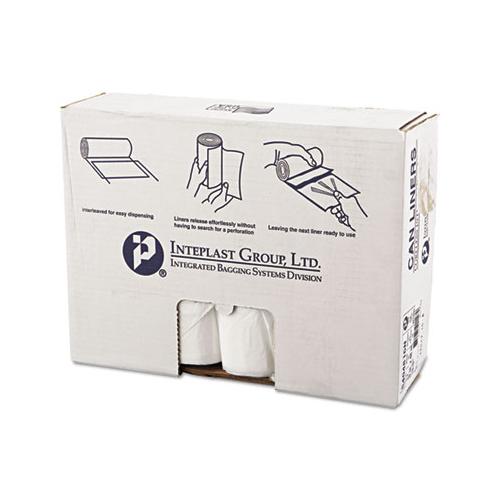 High-density Interleaved Commercial Can Liners, 45 Gal, 16 Microns, 40" X 48", Clear, 250-carton