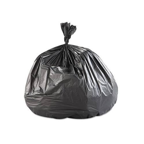 High-density Commercial Can Liners, 60 Gal, 22 Microns, 43" X 48", Black, 150-carton