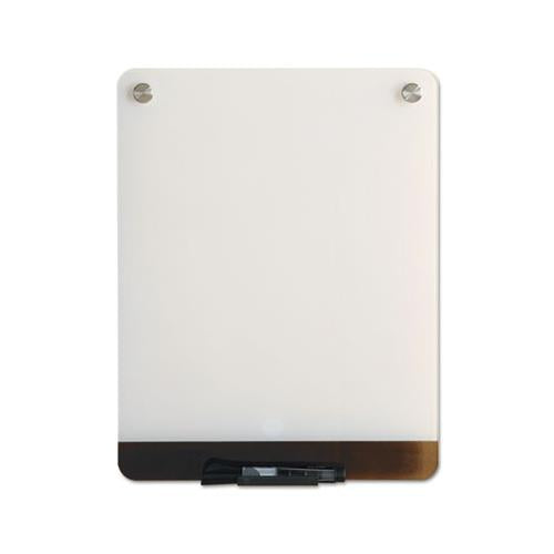 Clarity Glass Personal Dry Erase Boards, Ultra-white Backing, 12 X 16