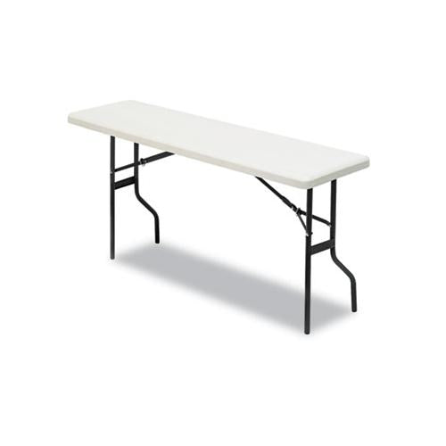 Indestructables Too 1200 Series Folding Table, 72w X 18d X 29h, Platinum