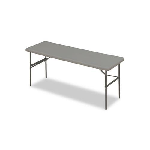 Indestructables Too 1200 Series Folding Table, 72w X 24d X 29h, Charcoal
