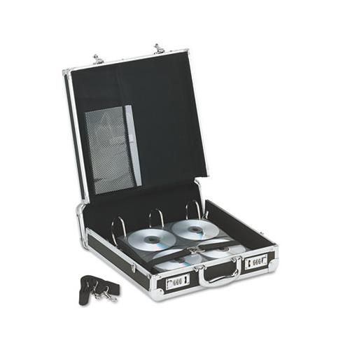 Locking Media Binder, Holds 200 Discs, Black