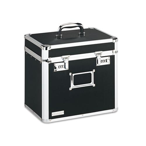 Locking File Chest, Letter Files, 13.5" X 10.5" X 13.25", Black