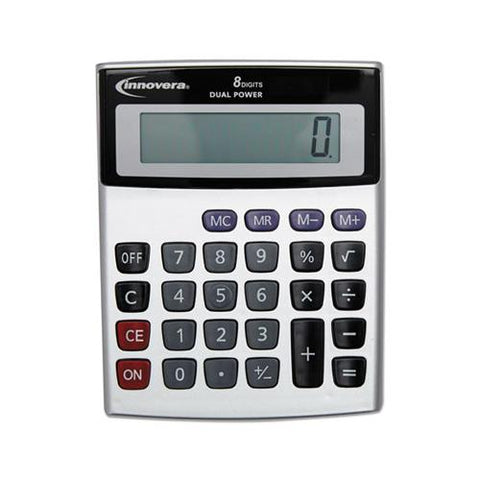 15927 Desktop Calculator, Dual Power, 8-digit Lcd Display