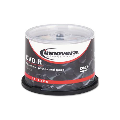 Dvd-r Discs, 4.7gb, 16x, Spindle, Silver, 50-pack