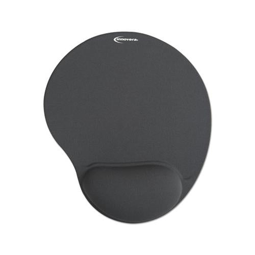 Mouse Pad W-gel Wrist Pad, Nonskid Base, 10-3-8 X 8-7-8, Gray