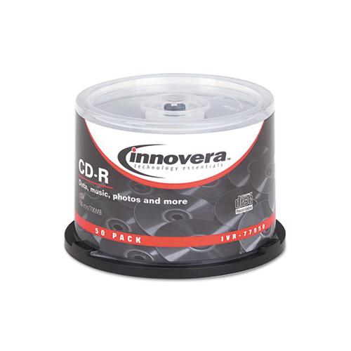 Cd-r Discs, 700mb-80min, 52x, Spindle, Silver, 50-pack