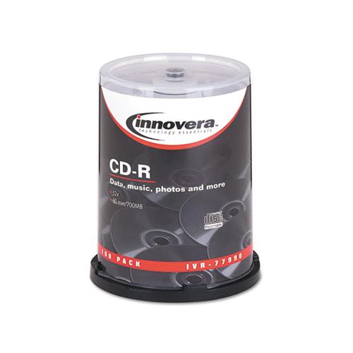 Cd-r Discs, 700mb-80min, 52x, Spindle, Silver, 100-pack