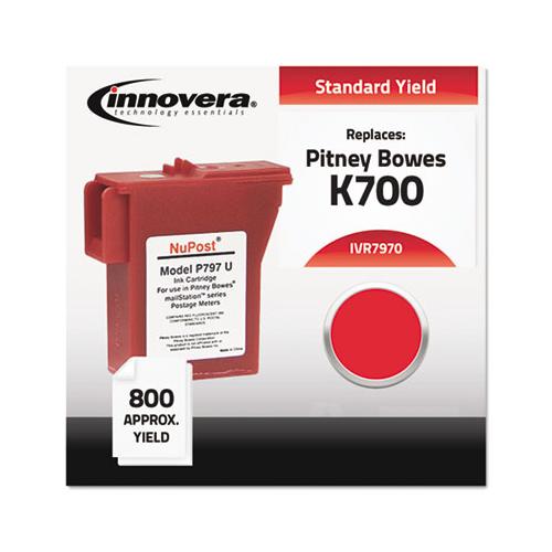 Compatible Red Ink, Replacement For Pitney Bowes 7970, 800 Page Yield