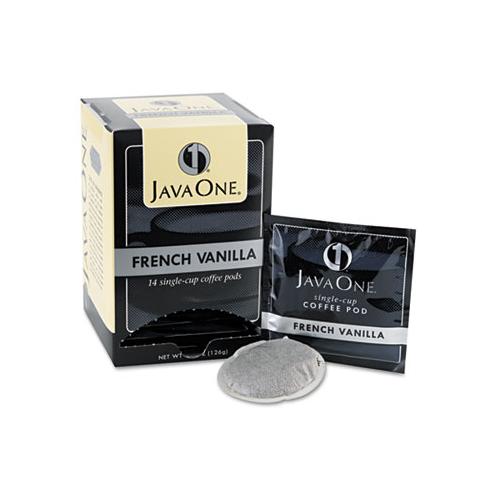 Coffee Pods, French Vanilla, Single Cup, 14-box