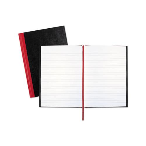 Casebound Notebooks, Wide-legal Rule, Black Cover, 8.25 X 5.68, 96 Sheets